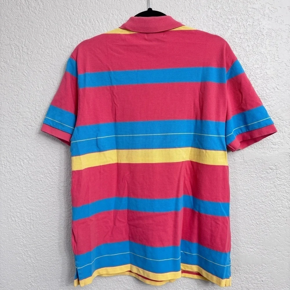 Polo Jeans Co Vintage Multicolor Stripe Knit Shirt Men’s L